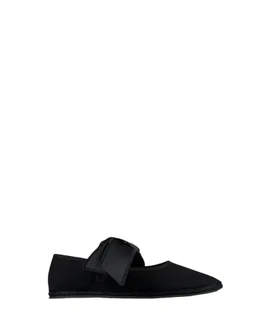 Vibi Venezia Maxi Bow Cotton Grosgrain Ballerina Flats | Thumbnail 1
