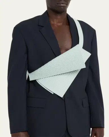 Homme Plissé Issey Miyake Men's Small Overlap Bumbag | Thumbnail 6