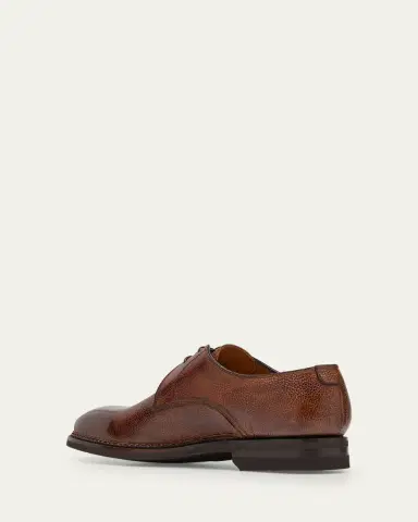 Bontoni Men's Carnera Soft Grain Leather Derby Shoes | Thumbnail 9