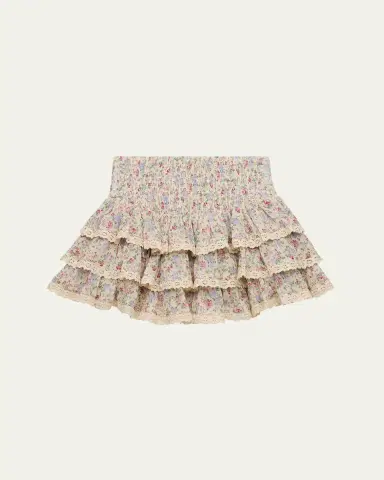 KatieJ NYC Girl's Melody Lace Ruffle Skirt, Size S- | Thumbnail 2