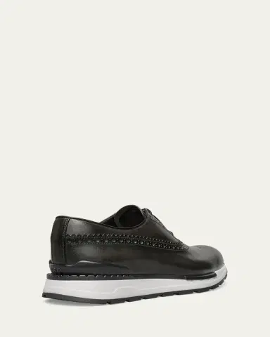 Berluti Men's Fast Track Brogue Leather Sneakers | Thumbnail 2