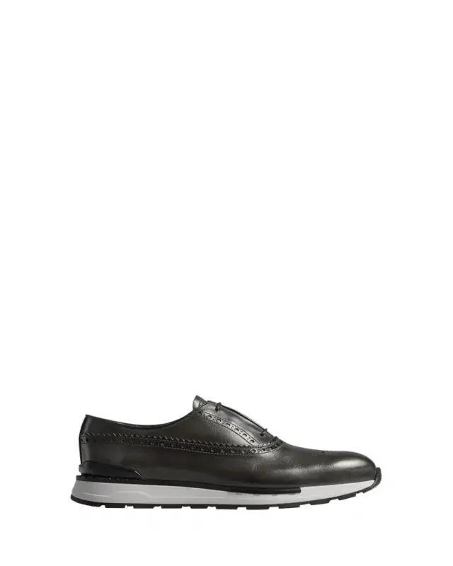 Berluti Men's Fast Track Brogue Leather Sneakers