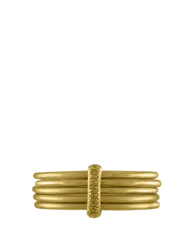 Prounis Jewelry Five-Stack Rattle Ring