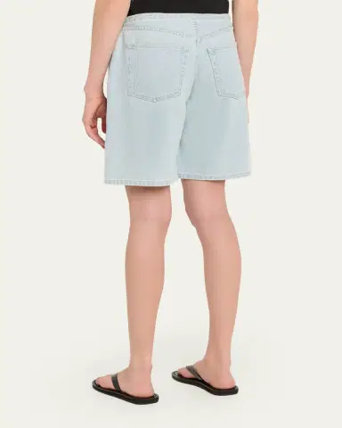 STILL HERE Cool Drawstring Denim Shorts | Thumbnail 3