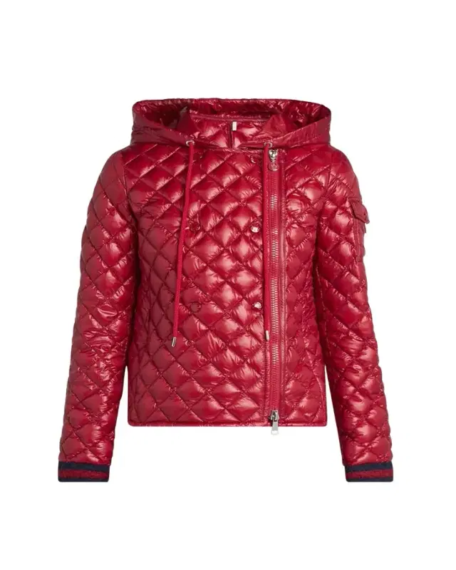 Corbelin Hooded Down Moto Jacket