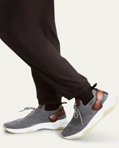 Berluti Men's Cashmere-Knit Runner Sneakers | Thumbnail 3