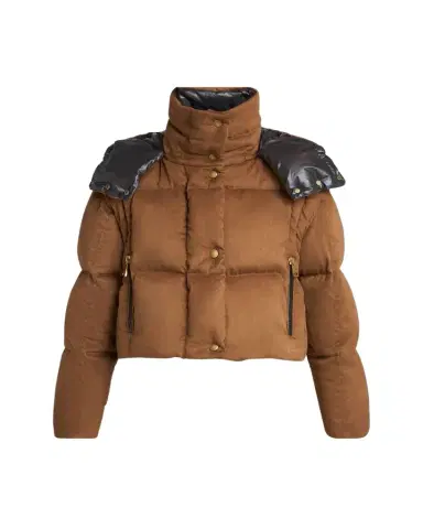 Moncler Paterne Convertible Short Down Jacket with Detachable Hood | Thumbnail 1