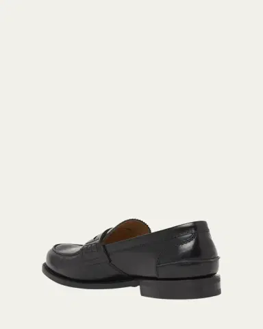Church's Men's Pembrey 2.0 Rubber-Sole Leather Penny Loafers | Thumbnail 2 Church's Men's Pembrey 2.0 Rubber-Sole Leather Penny Loafers | Thumbnail 2