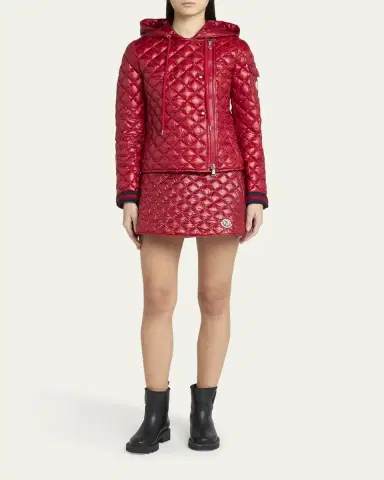 Moncler Quilted A-Line Mini Skirt | Thumbnail 2