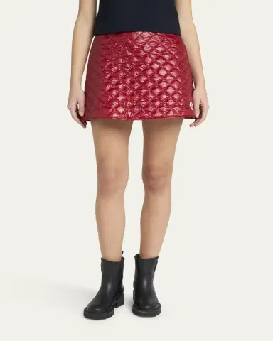 Moncler Quilted A-Line Mini Skirt | Thumbnail 4
