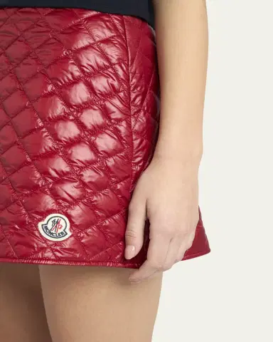 Moncler Quilted A-Line Mini Skirt | Thumbnail 5