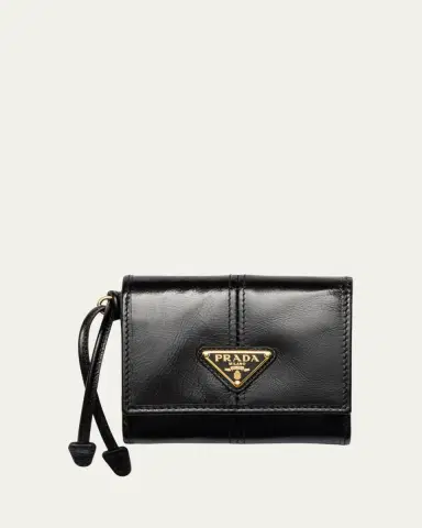 Prada Soft Lux Trifold Leather Wallet | Thumbnail 3 Prada Soft Lux Trifold Leather Wallet | Thumbnail 3