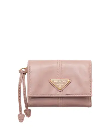 Prada Soft Lux Trifold Leather Wallet | Thumbnail 1 Prada Soft Lux Trifold Leather Wallet | Thumbnail 1