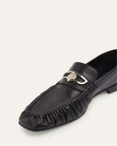 Christian Louboutin Men's Mocallista Leather Red-Sole Penny Loafers | Thumbnail 3 Christian Louboutin Men's Mocallista Leather Red-Sole Penny Loafers | Thumbnail 3