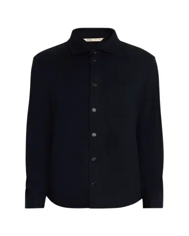 Maurizio Baldassari Men's Solferino Cashmere Raw Edge Overshirt | Thumbnail 1