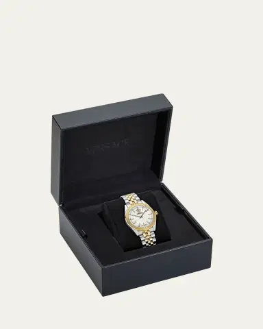 Versace V-Code 36mm Two Tone Bracelet Watch | Thumbnail 2 Versace V-Code 36mm Two Tone Bracelet Watch | Thumbnail 2