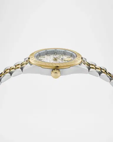 Versace V-Code 36mm Two Tone Bracelet Watch | Thumbnail 7 Versace V-Code 36mm Two Tone Bracelet Watch | Thumbnail 7