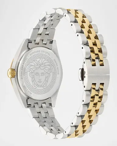 Versace V-Code 36mm Two Tone Bracelet Watch | Thumbnail 8 Versace V-Code 36mm Two Tone Bracelet Watch | Thumbnail 8