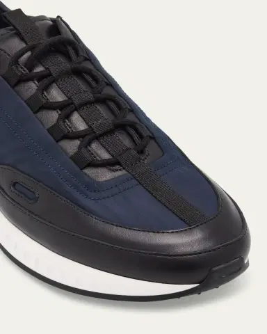John Lobb Men's Laced Stream Leather and Nylon Sneakers | Thumbnail 2