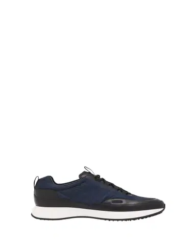 John Lobb Men's Laced Stream Leather and Nylon Sneakers | Thumbnail 1