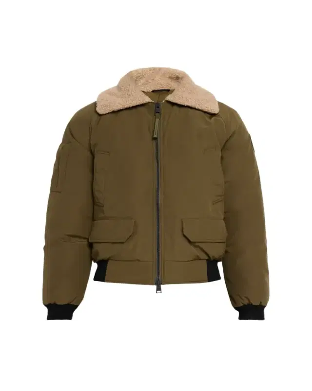 Men's Chilliwack Fleece-Collar Down Bomber Jacket