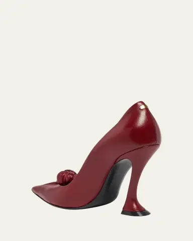 Lanvin 100mm Leather Bow Pumps | Thumbnail 27