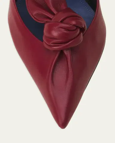 Lanvin 100mm Leather Bow Pumps | Thumbnail 8