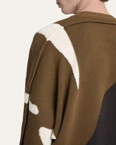 Homme Plissé Issey Miyake Men's Multi Agate Knit Relaxed Crewneck Sweater | Thumbnail 5 Homme Plissé Issey Miyake Men's Multi Agate Knit Relaxed Crewneck Sweater | Thumbnail 5