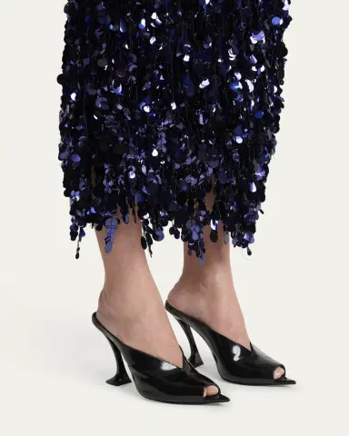 Lanvin 100mm Leather Pointed-Toe Mules | Thumbnail 2 Lanvin 100mm Leather Pointed-Toe Mules | Thumbnail 2