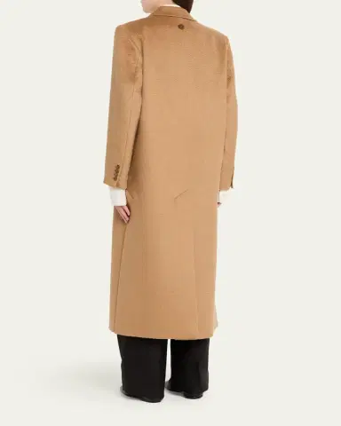 Heirlome Lilli Brushed Camel Double-Breasted Long Coat | Thumbnail 3 Heirlome Lilli Brushed Camel Double-Breasted Long Coat | Thumbnail 3