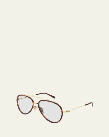 Gucci 56mm Injected Acetate & Metal Aviator Sunglasses | Thumbnail 2 Gucci 56mm Injected Acetate & Metal Aviator Sunglasses | Thumbnail 2