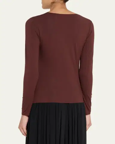 Wolford Pure Ruched Long-Sleeve Top | Thumbnail 3