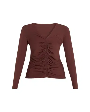 Wolford Pure Ruched Long-Sleeve Top | Thumbnail 1