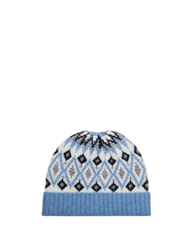 Sofia Cashmere Fair Isle Cashmere Beanie | Thumbnail 1