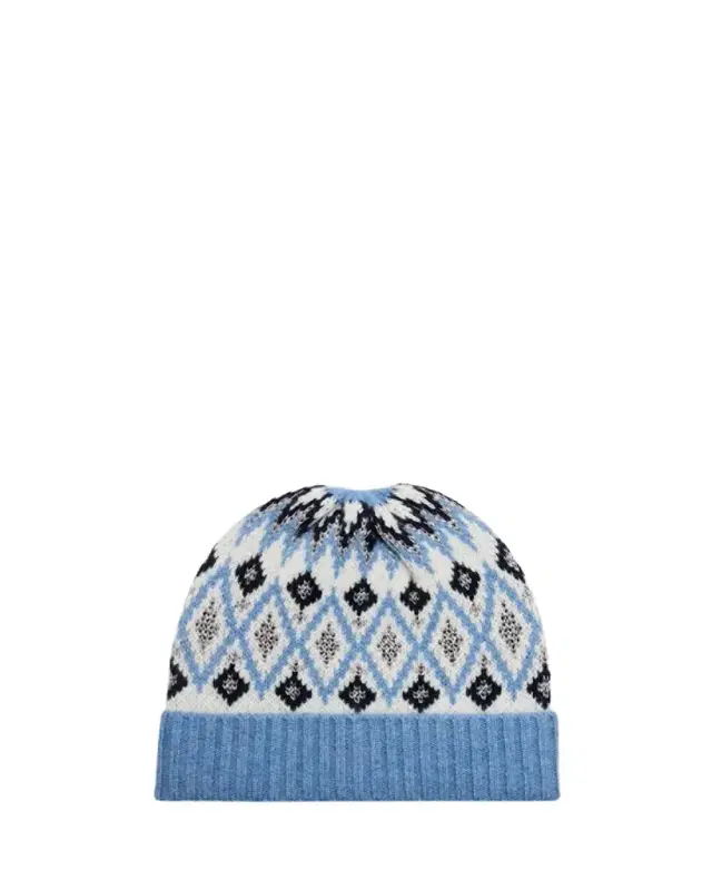 Sofia Cashmere Fair Isle Cashmere Beanie