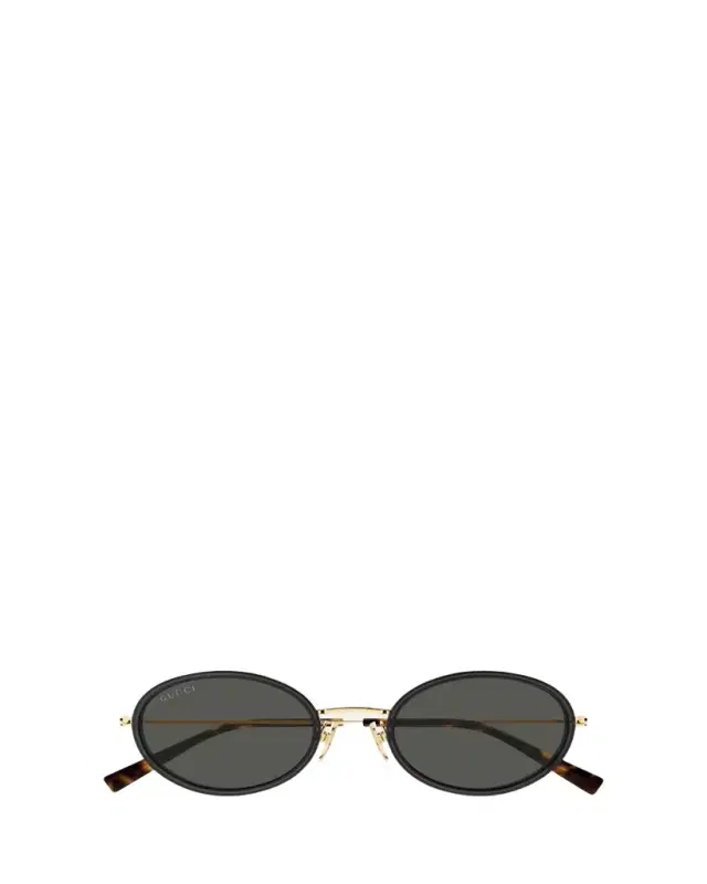Gucci Emblem 52mm Acetate & Metal Oval Sunglasses