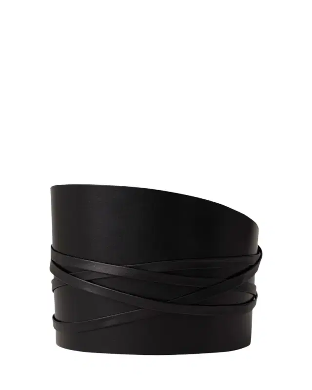Undone Calfskin Leather Corset