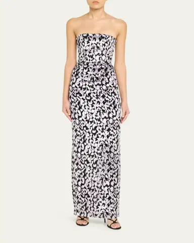 16Arlington Minelli Strapless Devoré Dress | Thumbnail 2 16Arlington Minelli Strapless Devoré Dress | Thumbnail 2