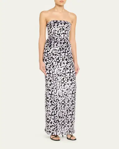 16Arlington Minelli Strapless Devoré Dress | Thumbnail 4 16Arlington Minelli Strapless Devoré Dress | Thumbnail 4