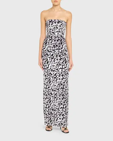 16Arlington Minelli Strapless Devoré Dress | Thumbnail 6 16Arlington Minelli Strapless Devoré Dress | Thumbnail 6