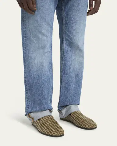 Bottega Veneta Men's Sunday Intrecciato Leather Slippers | Thumbnail 3