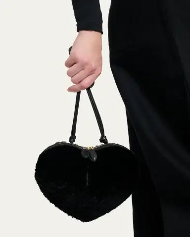 Alaïa Le Coeur Crossbody Bag in Shearling | Thumbnail 2 Alaïa Le Coeur Crossbody Bag in Shearling | Thumbnail 2