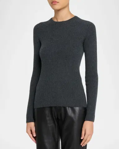 TONYWACK uper-Fine Wool Crewneck Top | Thumbnail 3