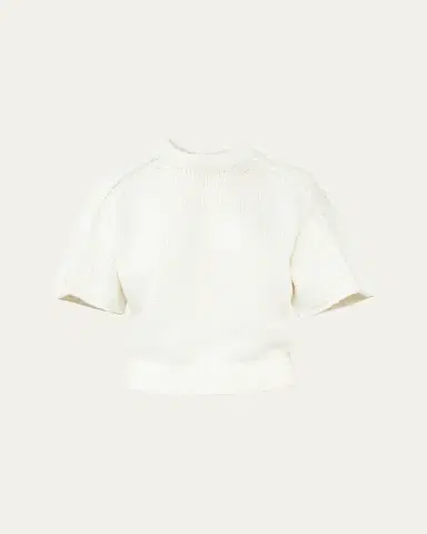 Aisling Camps Perfect Short-Sleeve Crop Knit T-Shirt | Thumbnail 1 Aisling Camps Perfect Short-Sleeve Crop Knit T-Shirt | Thumbnail 1
