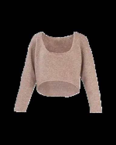 Aisling Camps Reversible Round-Neck Crop Sweater | Thumbnail 2