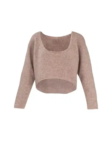 Aisling Camps Reversible Round-Neck Crop Sweater | Thumbnail 1