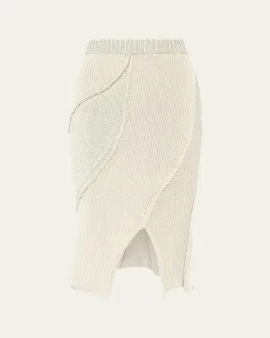 Aisling Camps Eddy Diagonal Knit Slit Skirt | Thumbnail 2 Aisling Camps Eddy Diagonal Knit Slit Skirt | Thumbnail 2