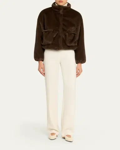 FAZ Avenue Faux-Fur Bomber Jacket | Thumbnail 2 FAZ Avenue Faux-Fur Bomber Jacket | Thumbnail 2