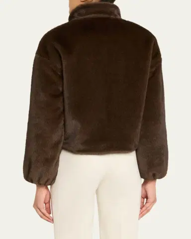 FAZ Avenue Faux-Fur Bomber Jacket | Thumbnail 3 FAZ Avenue Faux-Fur Bomber Jacket | Thumbnail 3