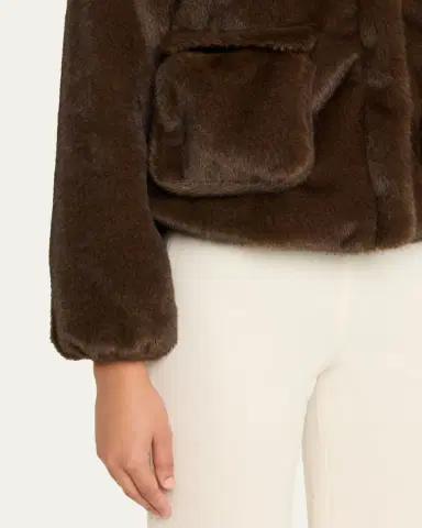 FAZ Avenue Faux-Fur Bomber Jacket | Thumbnail 5 FAZ Avenue Faux-Fur Bomber Jacket | Thumbnail 5